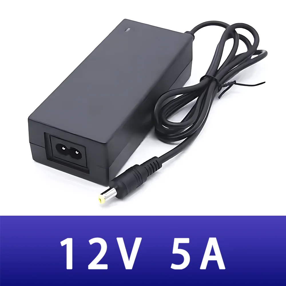 

New AC DC 12V 5A power adapter Converter Charger EU AU UK US 5.5mm*2.1mm 5000mA 60W plug power adapter