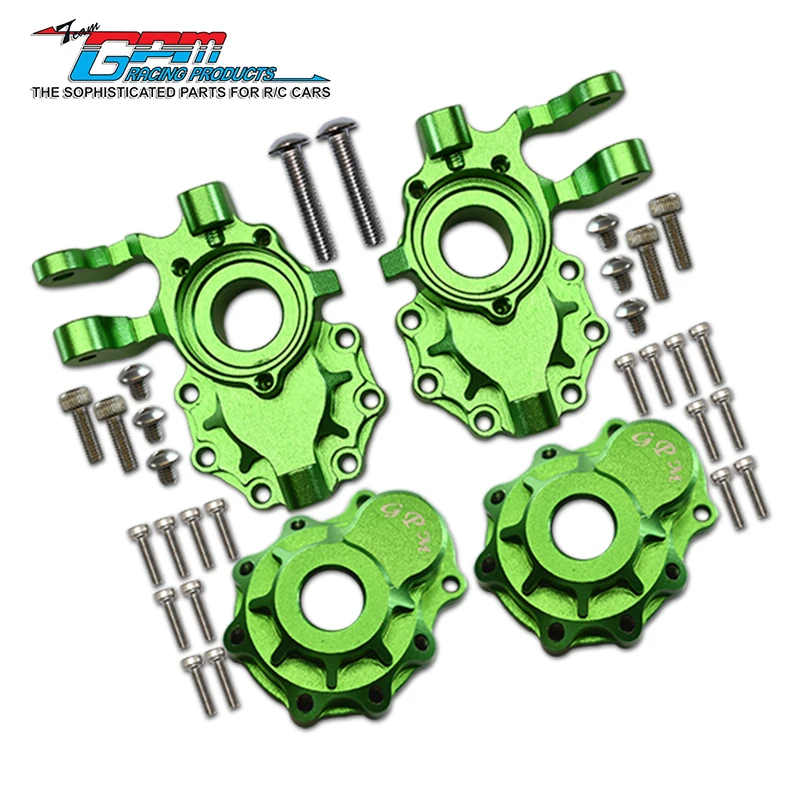 GPM アルミフロントナックルアーム 1/10 TRX4 ディフェンダートレイルクローラー用-82056-4