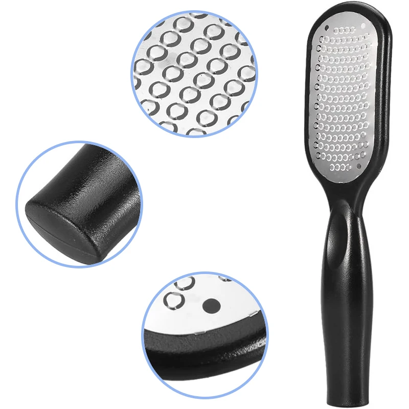 Outils de pédicure professionnels, lime à callosités en acier inoxydable, dissolvant de peau morte, grattoir pour les soins des talons, 1/2/3 pièces