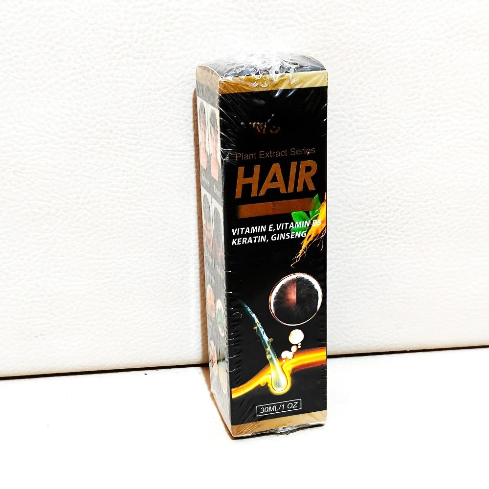 

1/3/5/7pcs Ginger Vitamin E B5 Keratin Ginseng Hair Serum Essential Oil Dry Frizzy Damaged Hair Repair Moisturize 30ml