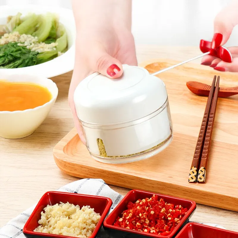 1pc Multifunction Garlic Grinding Chopper Manual Pepper Corn Food Vegetables Press Cutter Meat Grinders Kitchen Gadgets