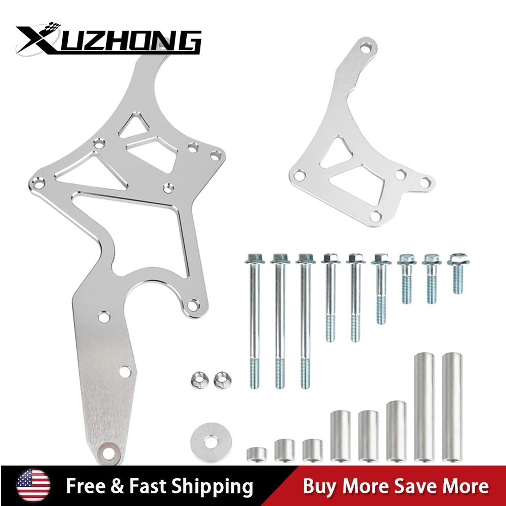 

For LS Engine Serpentine Bracket Alternator Power Steering Pump Swap Conversion