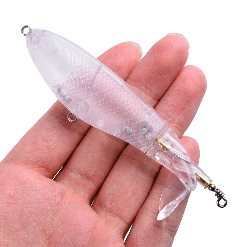 Whopper Popper Señuelo Topwater 10,5 cm – Ojos 3D Cola Giratoria