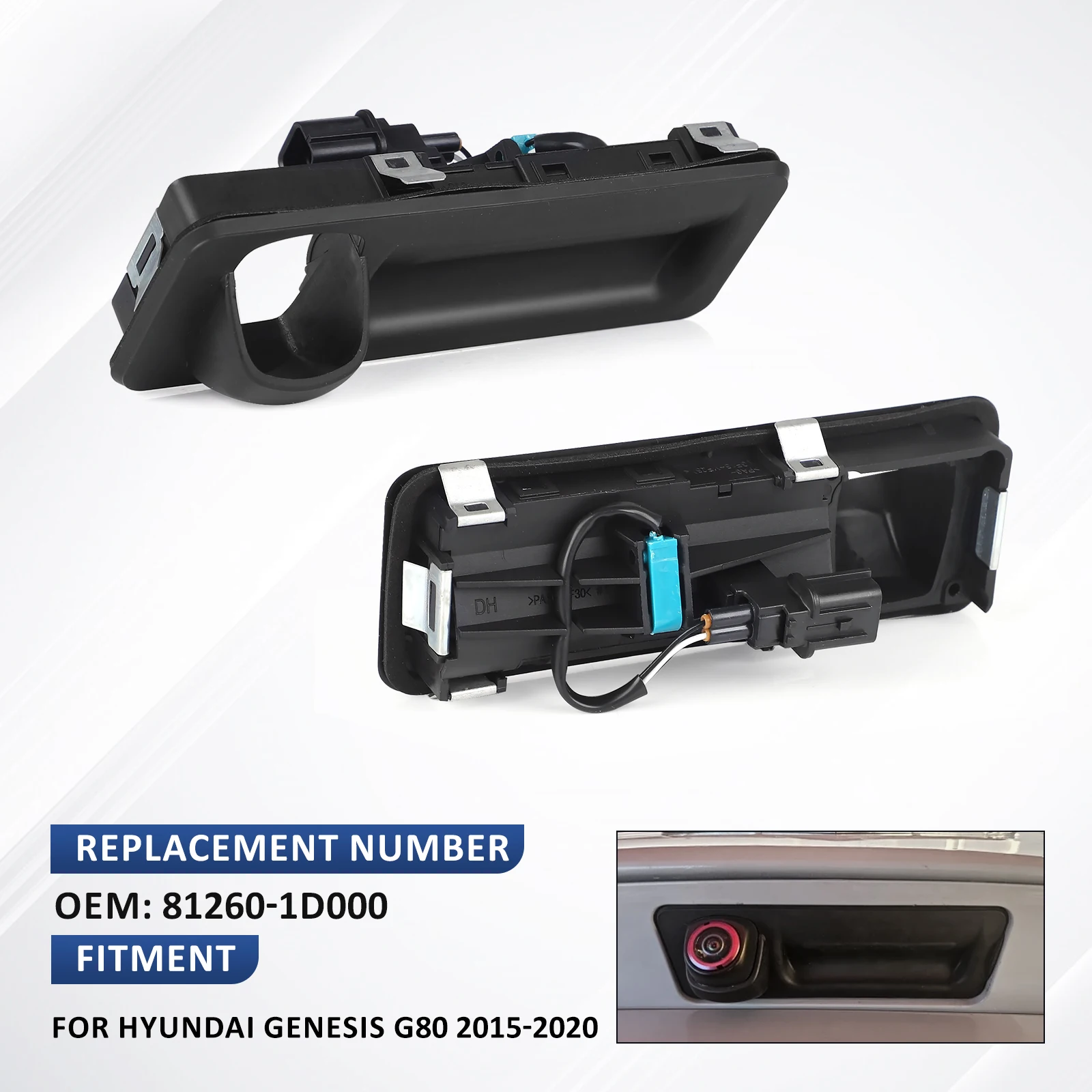

For Hyundai Genesis Sedan 2015 2016 G80 2017 2018 2019 2020 Tailgate Outside Trunk Lid Lock Handle 81260-B10104X 81260-B1010 Fit