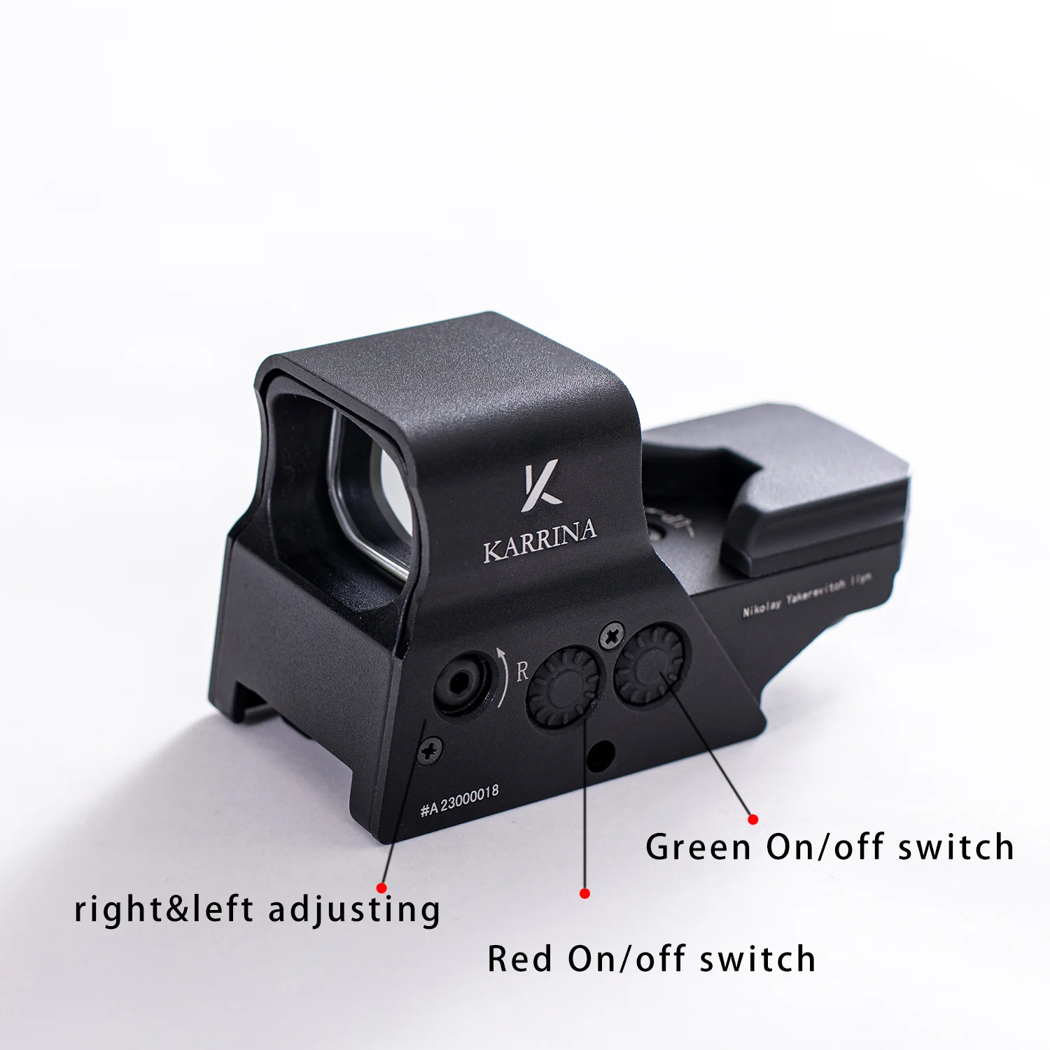 HAWKEYE OPTICS Hunting Reflex Red and Green Dot Sight Eight Reticle Types with Quick Detach Mount  For Picatinny Airsoft