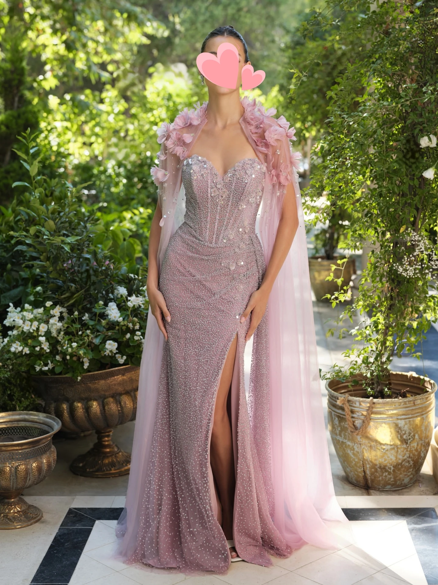 Other Shore Elegant Vintage Sweet Pink Beads Lace Flowers Stylish New Customized Formal Occasion Prom Dress Evening Party Gowns