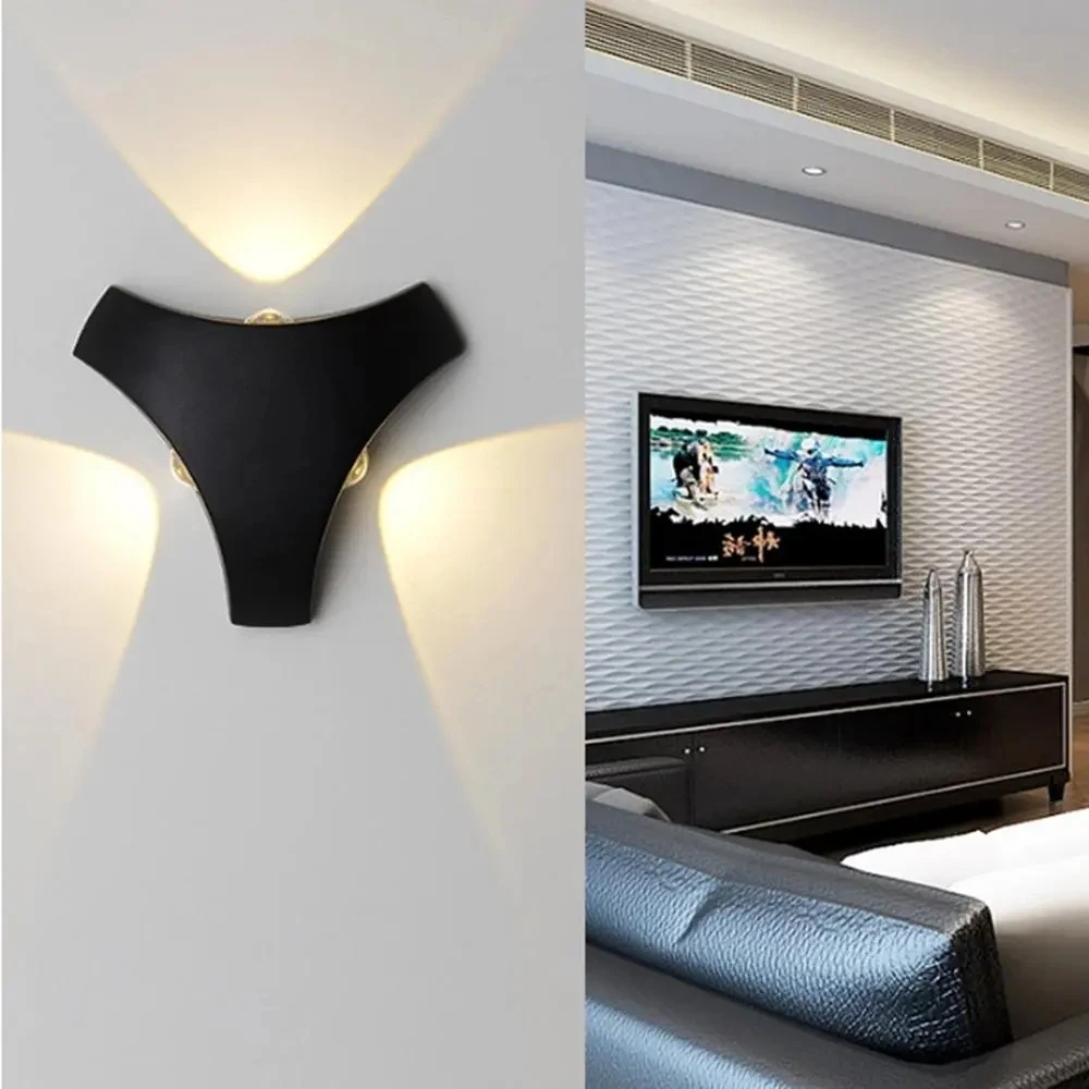 

Светодиодный настенный светильник для внутреннего освещения, современный декоративный светильник 85-265 В, 9 Вт, внутреннее освещение для дома, лестницы, прикроватный настенный светильник для гостиной