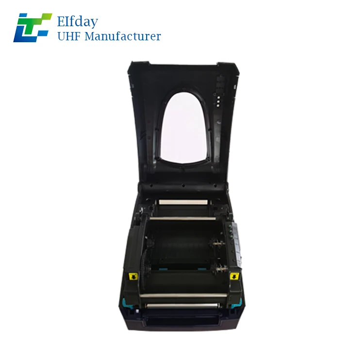 RFID Printer UHF Electronic Label Barcode Heat Transfer Carbon Belt Machine Jewelry Label Machine 860~960Mhz Band
