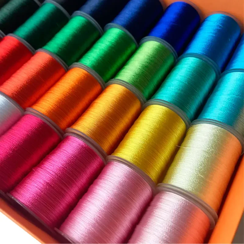 120D/2 cotton embroidery thread rayon embroidery thread silk light cotton doll handmade tassel ice thread