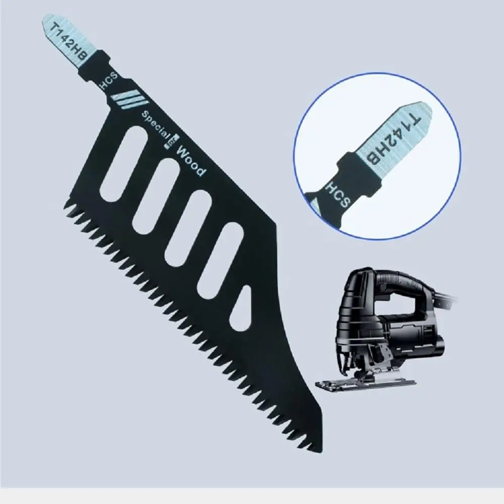 1-50Pcs T142HB Irregular Curve Saw Blade Curved Scroll Saw Blades T-Shank Fine Coarse Teeth for Wood Aluminum Tight Spaces