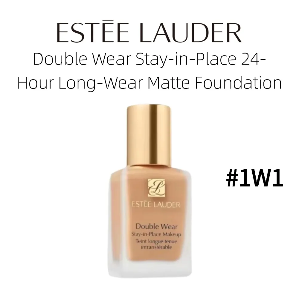 

Estee Lauder Double Wear Stay-in-Place 24-Hour Long-Wear Matte Foundation #1W1 30ml, SPF 10, Original Makeup for Women/Men