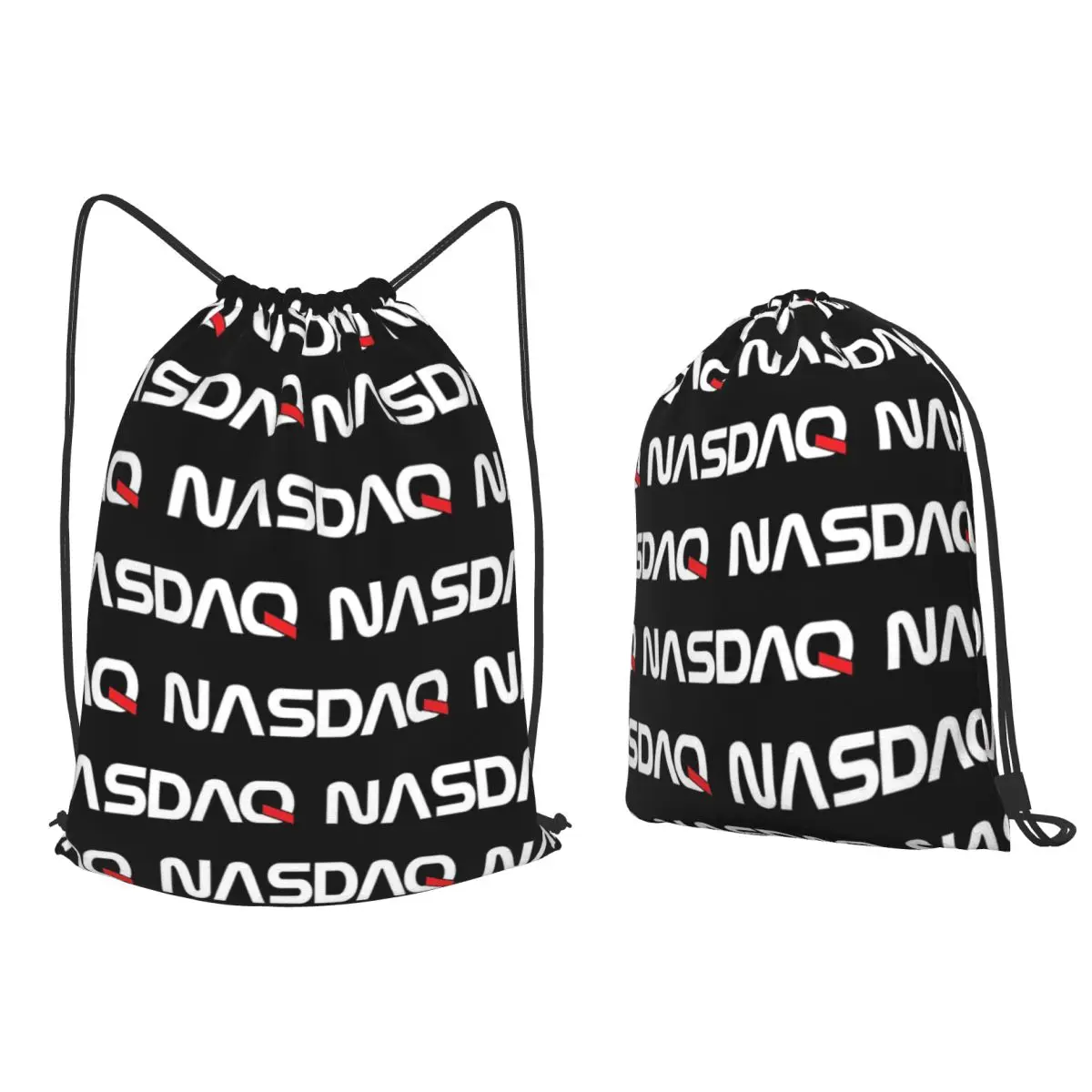 

Nasdaq Backpacks Portable Drawstring Bags Sundries Bag Book Bags for Travel Students