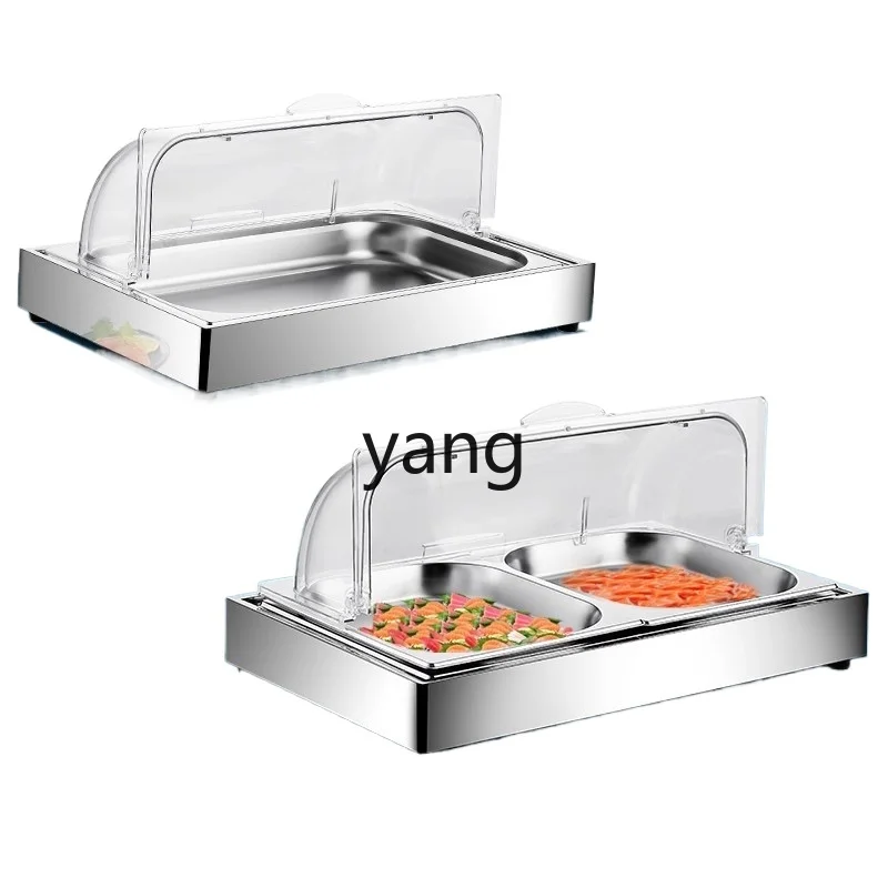 

CX Salmon Sushi Fruit Buffet Display Rack Commercial Desk with Lid