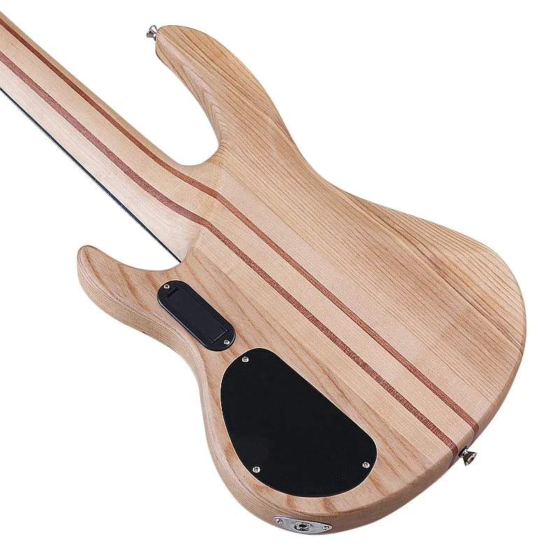 شجرة العقدة أعلى نشط 5 سلسلة الغيتار الكهربائي باس 43 بوصة باس الغيتار الصلبة أشوود الجسم مع كندا القيقب الرقبة