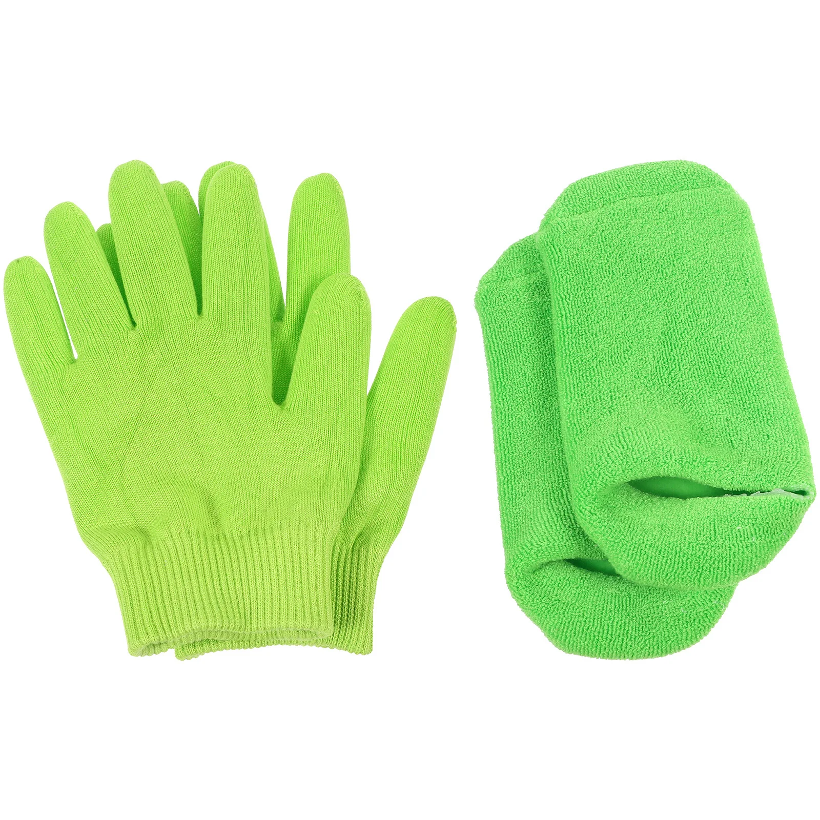 

1Set Moisturizing Gloves and Socks for Hand Foot Care Soft Comfortable Breathable Overnight Use Lotion Gloves for Women Girls