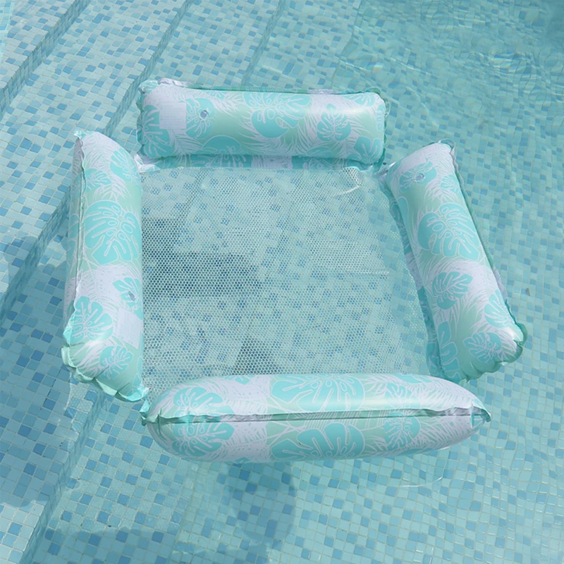 

Wholesale Square Mesh Floating Bed Hammock Inflatable Air Swimming Pool Floats for Adults Water Mattresses
