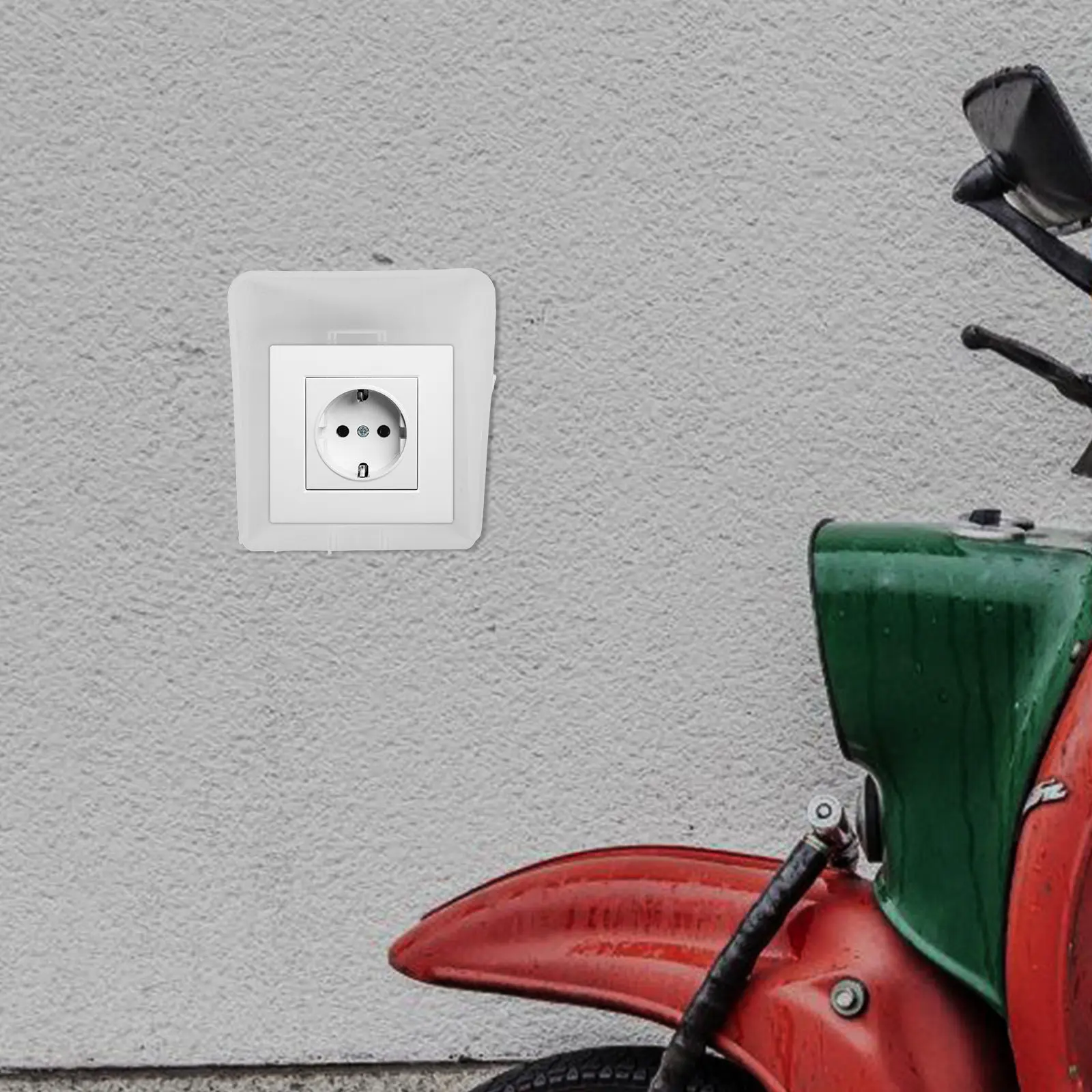 10Pcs Waterproof Socket Cover for Charging Station Heavy Duty Plastic Outlet Protector Cover Easy Install for Home Kitchen