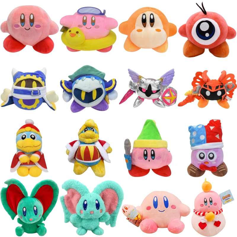 Kawaii Star Kirby Waddle Dee King Dedede Soft Plush Toy Cute King Dedede Magolor Meta Galacta Morpho Knight Elfilin Peluche Doll