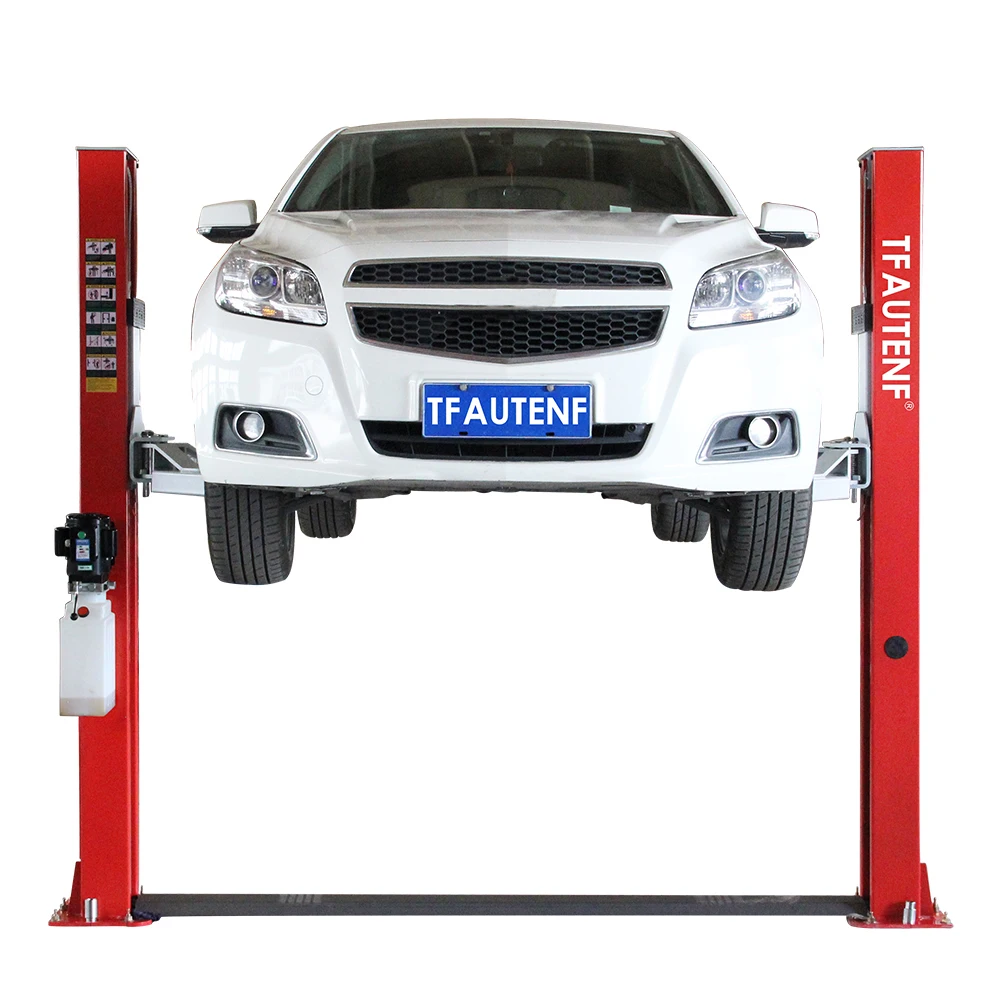 Factory in stock CE cheap hydraulic manual unlock vehicle elevator car hoist 4 tons lifting 2 post car lift