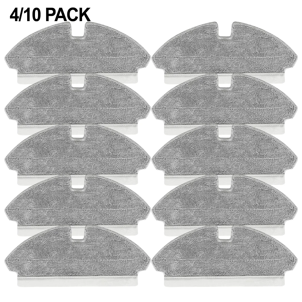 

4 or 10 Pieces Replacement Mop Cloths for Mova M1 and For Trouver M1 Robot Vacuum Microfiber Floor Cleaning Cloths