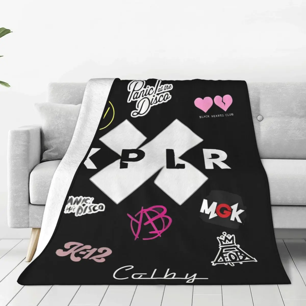 Sam And Colby XPLR Logo Coral Fleece Plush Throw Blankets Blankets for Bedding Office Lightweight Thin Bed Rug