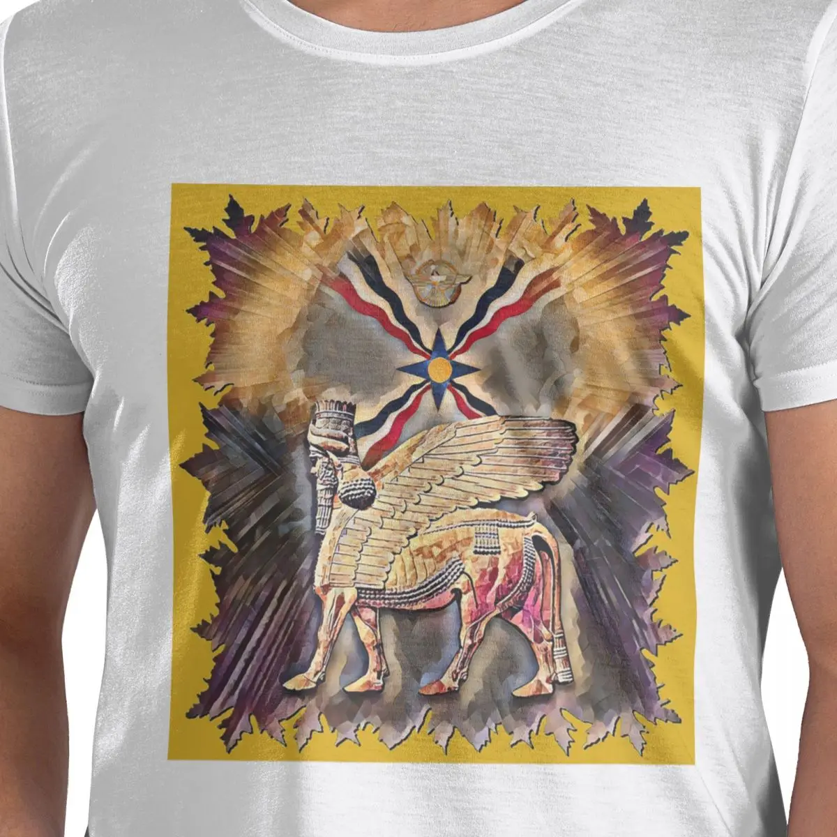 

Роскошная футболка с флагом Suryoyoyo из 100% хлопка, мужские забавные футболки, мужские футболки с круглым вырезом и коротким рукавом, S-6XL