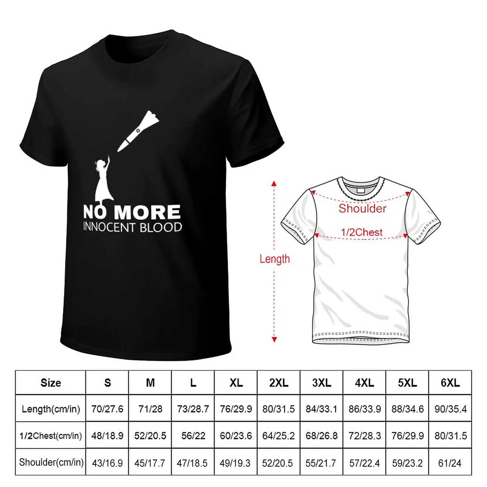 NO MORE INNOCENT BLOOD T-SHIRT T-Shirt plus sizes plus size tops heavy weight t shirts for men