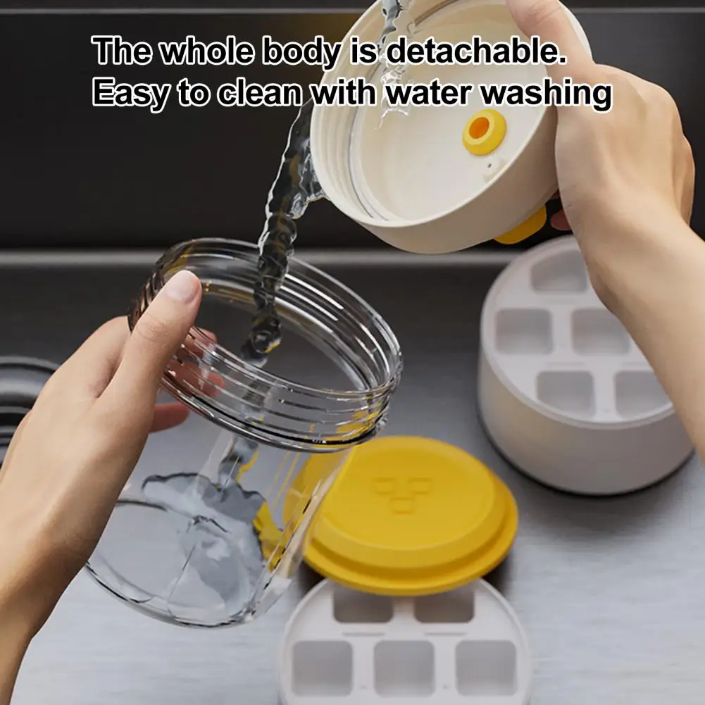 Ice Cube Mold with Sealing Strips 495ml Ice Cube Mold with Sealing Lids Leak-proof Portable Ice Tray Easy Release for Home