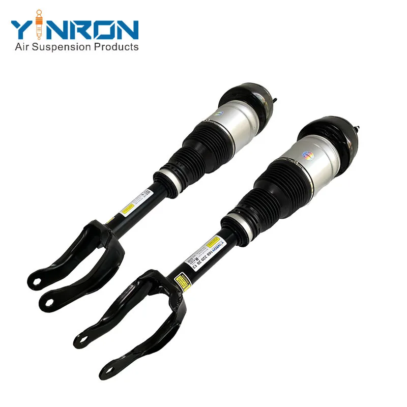 Pair Air Suspension Shock Damper Front Left and Right without ADS For Mercedes X166 A1663202513 A1663202613