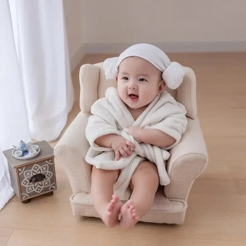 Newborn Photography Props Bathrobe Set Baby Souvenirs Photoshoot Clothing Accesoire Bebe Kids Blacket 0~6 Months Photo Gifts