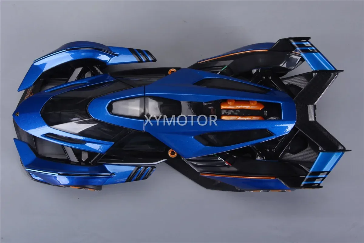 Maisto 1:18 For Lamborghini V12 Vision GT Concept Diecast Model Car Toys Gifts Collection Display Blue Metal