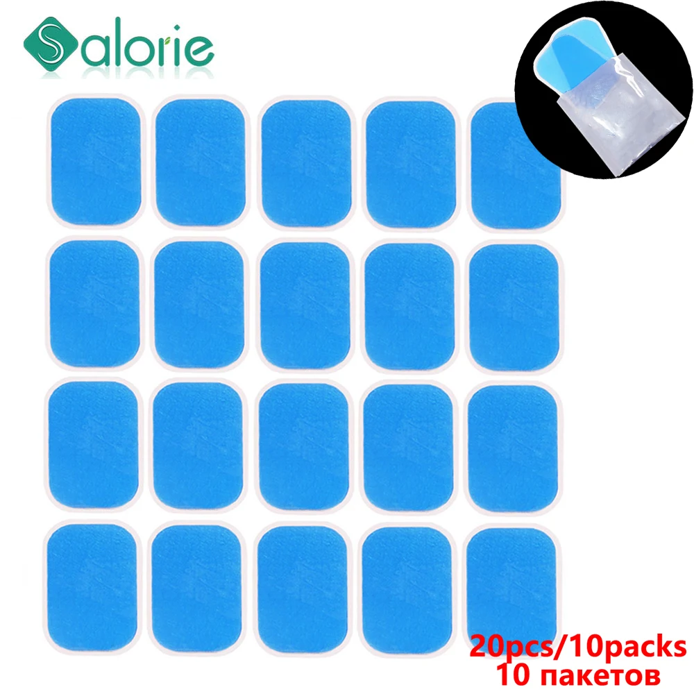 20PCS/10Packs EMS Trainer Abdominal Gel Pad for Electric Muscle Stimulator Stickers Weight Loss Body Slimming Myostimulator