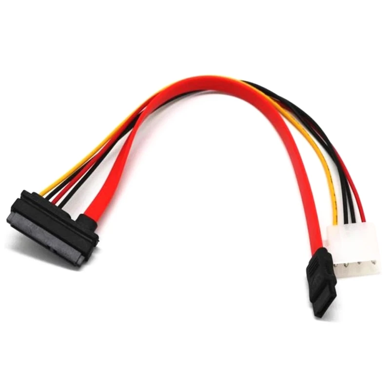 All in 22P(15P+7P) To 7P Data Cable 15Pin Hard Disk Cable Optical Data Line IDE Power Cord