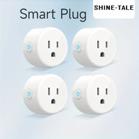 4/3/2/1Pcs Smart Mini Smart Socket Plug US WiFi Outlet Timer Alexa Google Home APP Remote/Voice Control 10A Home Automation