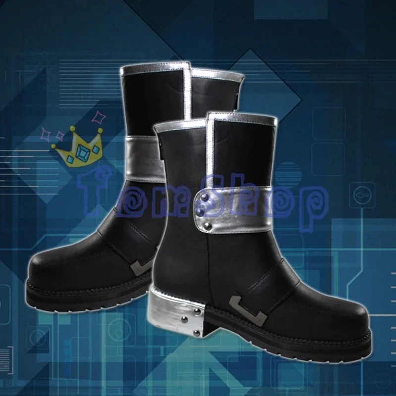 

Sword Art Online SAO Kirito Kirigaya Kazuto Cosplay Shoes Black Leather Boots Men Women Halloween Costumes jd;2