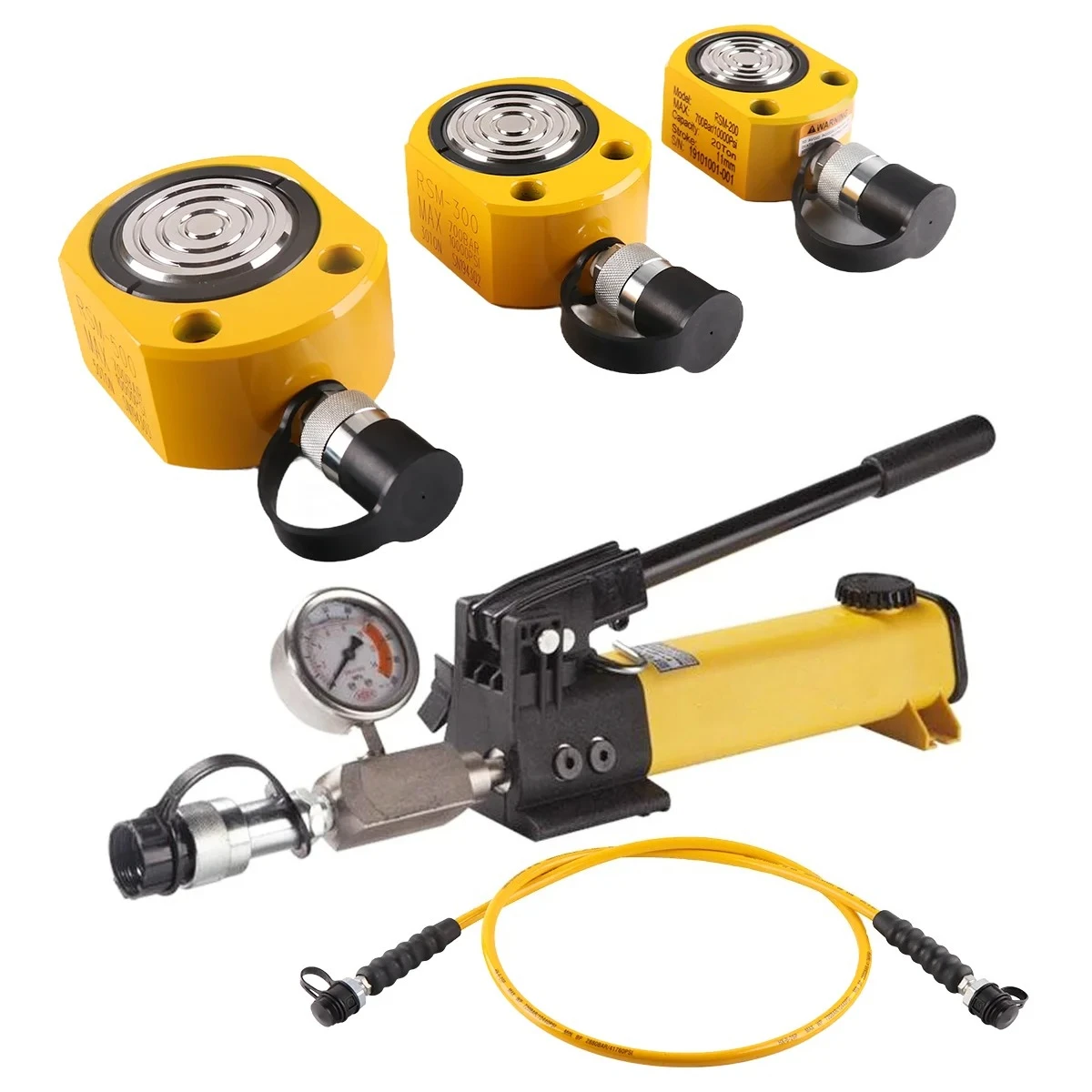 Ultra Thin Single Acting Portable Hydraulic Cylinder Low Profile Hydraulic Jack 5/10/20/30/50/75/100 Ton Available