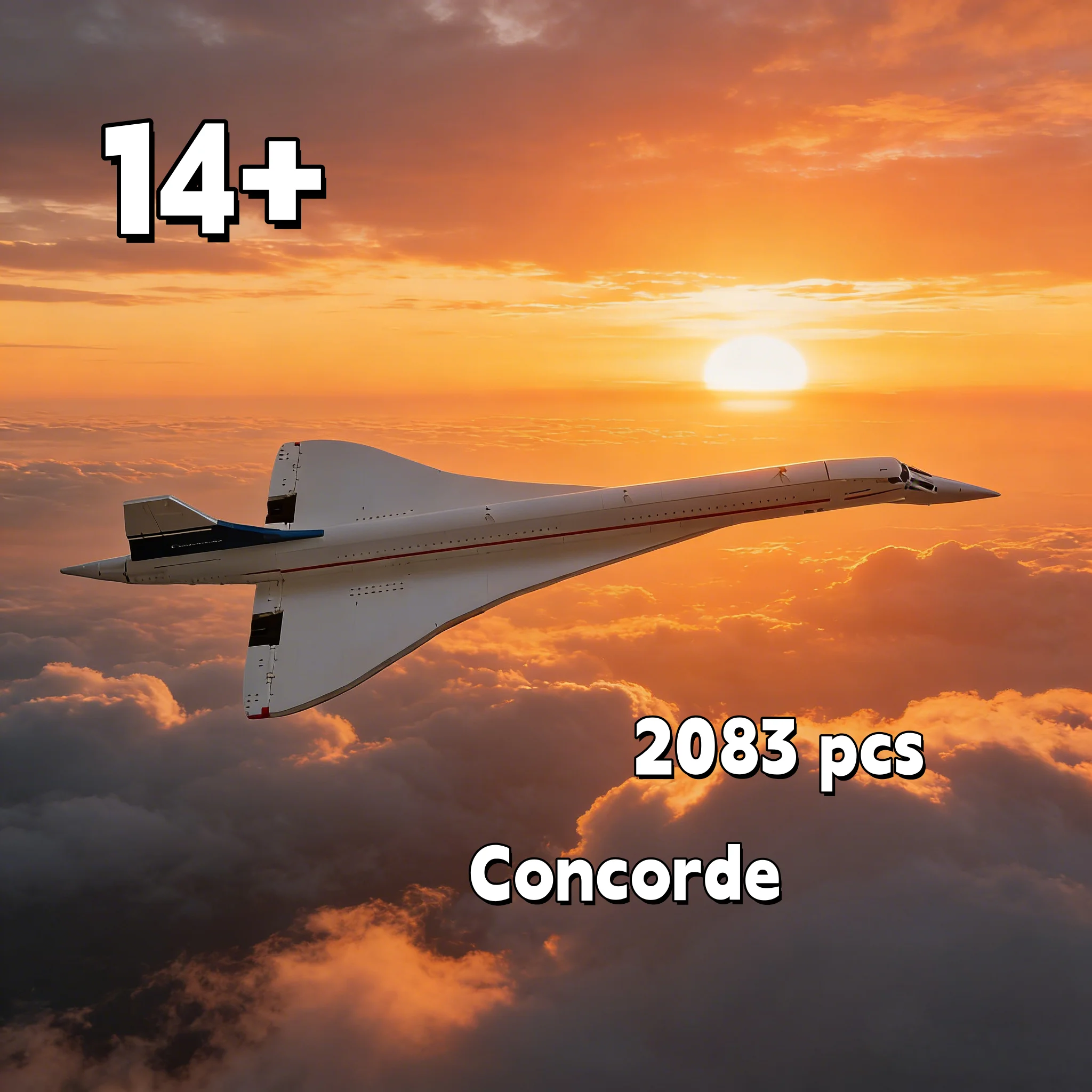 

Конструктор City Concorde: Пассажирский Самолет, Креативный Декоративный Пазл, 2083 детали, Игрушки и Подарки, Совместим с 10318