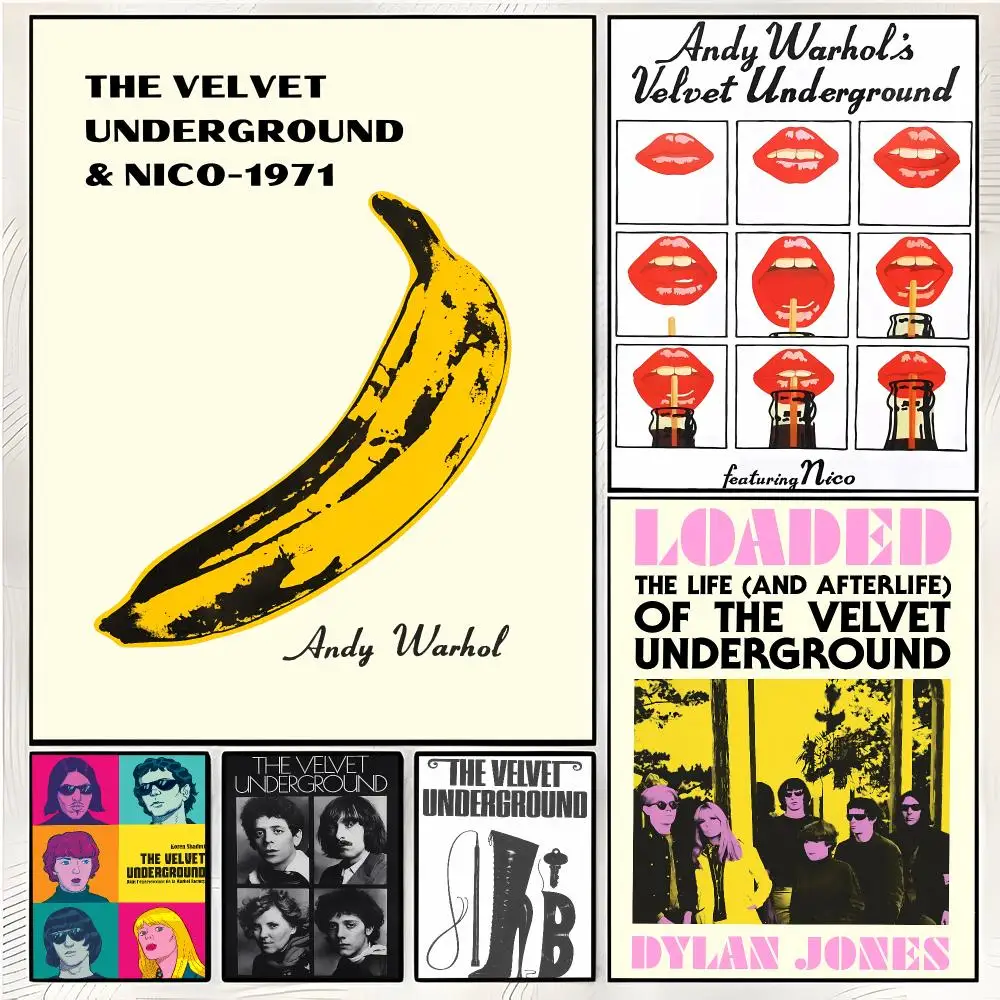 Vintage Rock T-The Velvet Underground Poster Superior Home Space  Indoor Decorative Art & Home Decor