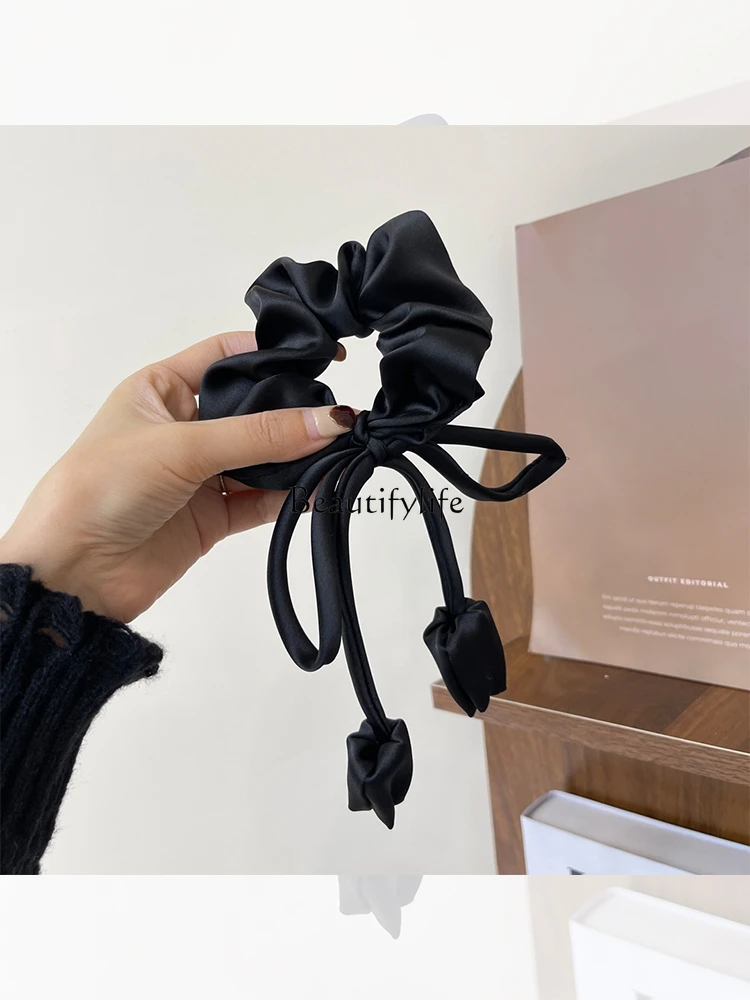 Tulip Streamer Hair Tie Female Niche Elegant Graceful Head Rope High Elasticity Does Not Hurt Hair Rope