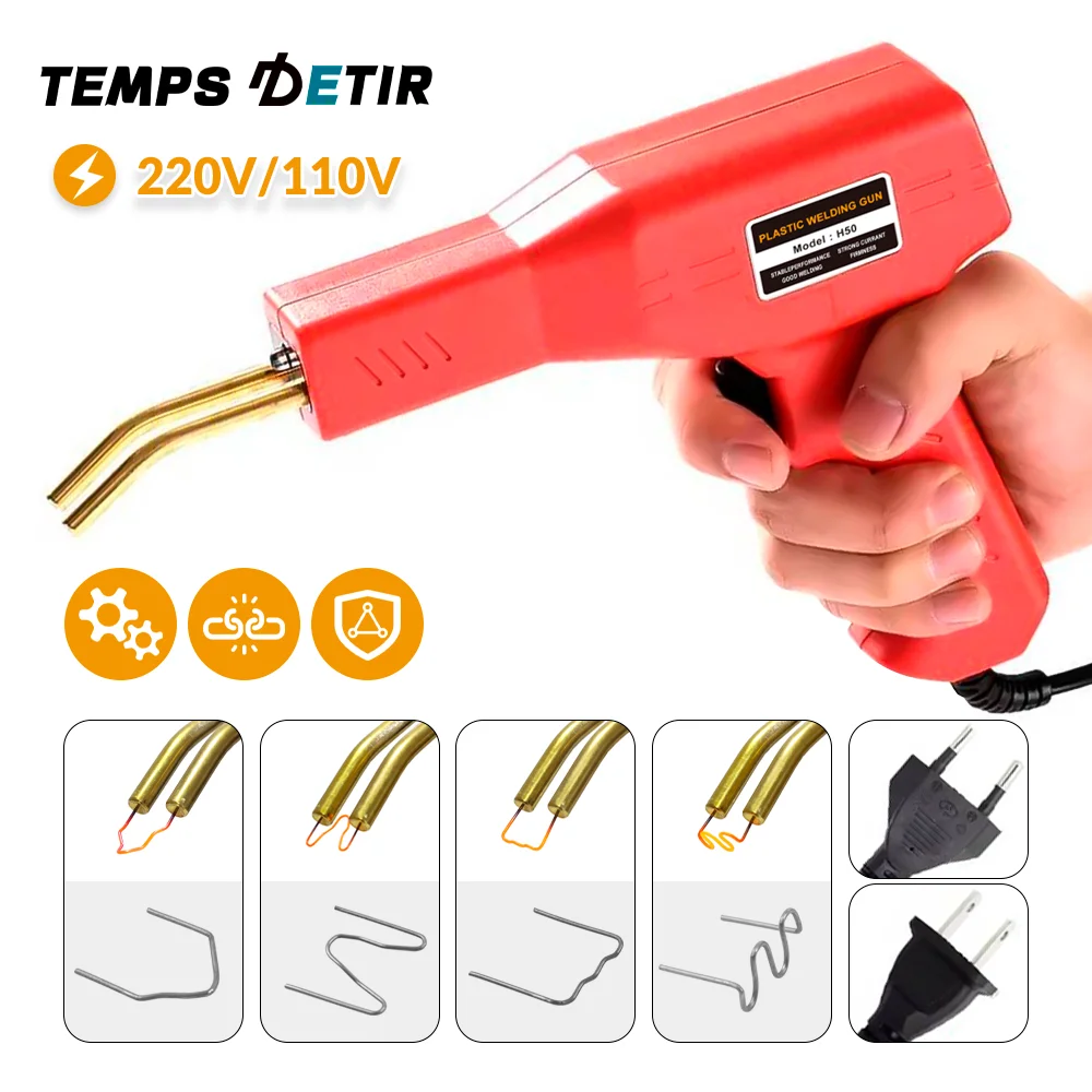 200/400/800PCS Plastic Welder Kit Hot Stapler Soldering Gun 2-in-1 Welding Machine Car Bumper Repair Kit for Most Plastic Repair