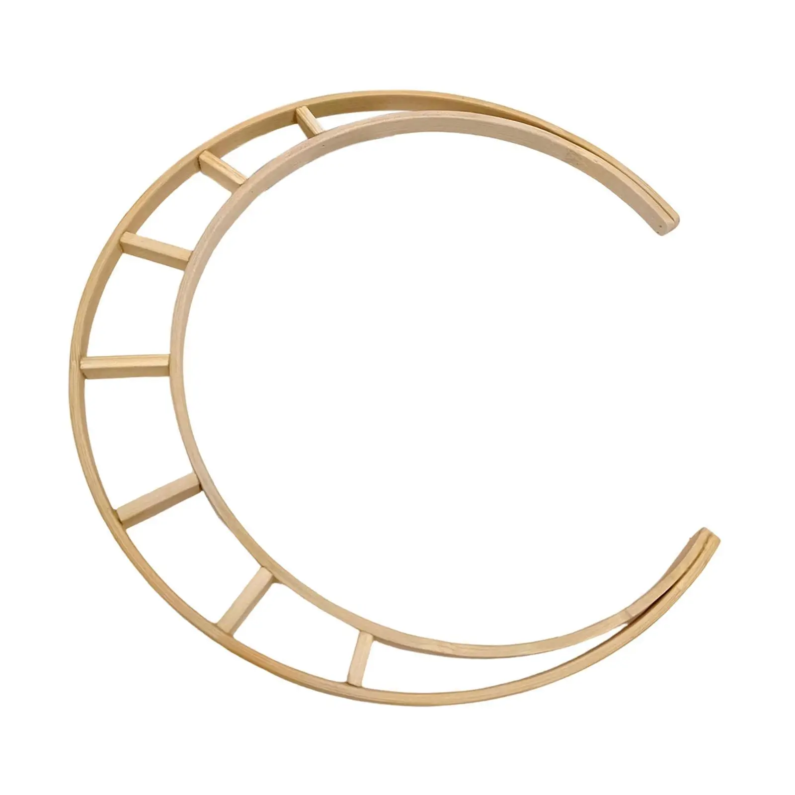 

Деревянный обруч для ветряных колокольчиков в форме луны, универсальные материалы для рукоделия, основа для венков, поделки своими руками для декора, изготовление ловцов снов, солнечных ловцов