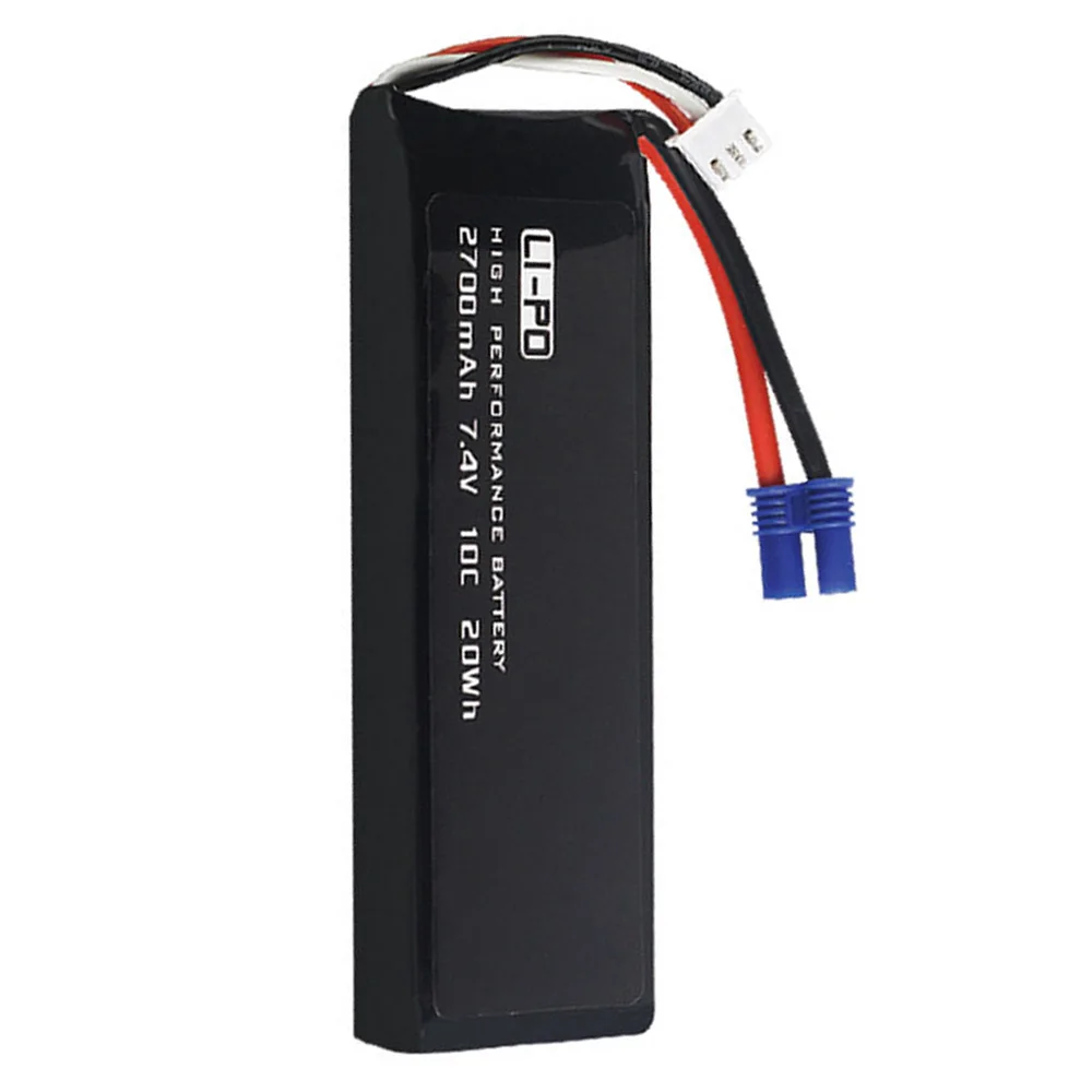 Lipo battery 7.4V 2700mAh for Hubsan H501C H501S X4 RC Quadcopter Drone spare parts 7.4V high capacity EC2 Plug 10C 20WH battery