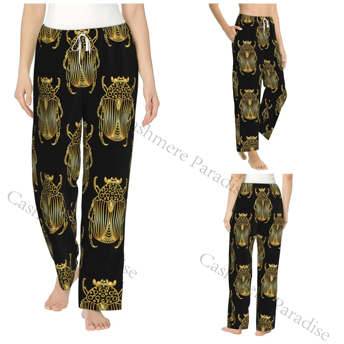 

The Golden Beetle Warm Women Pajama Pants Flannel Sleep Bottoms Soft Fleece Loungewear
