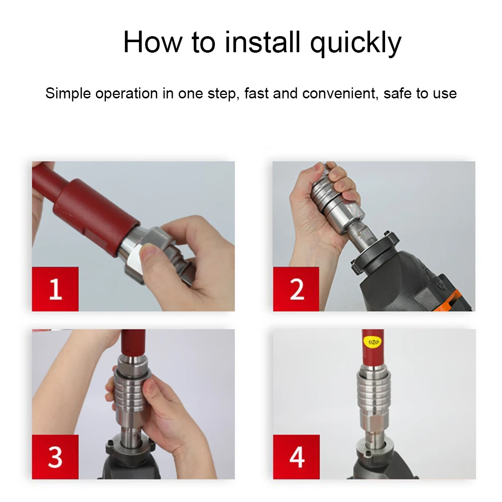 Imagem -04 - Quick Disconnect Connector For Water Broca Anti Lock Desmontagem do Adaptador Acessórios