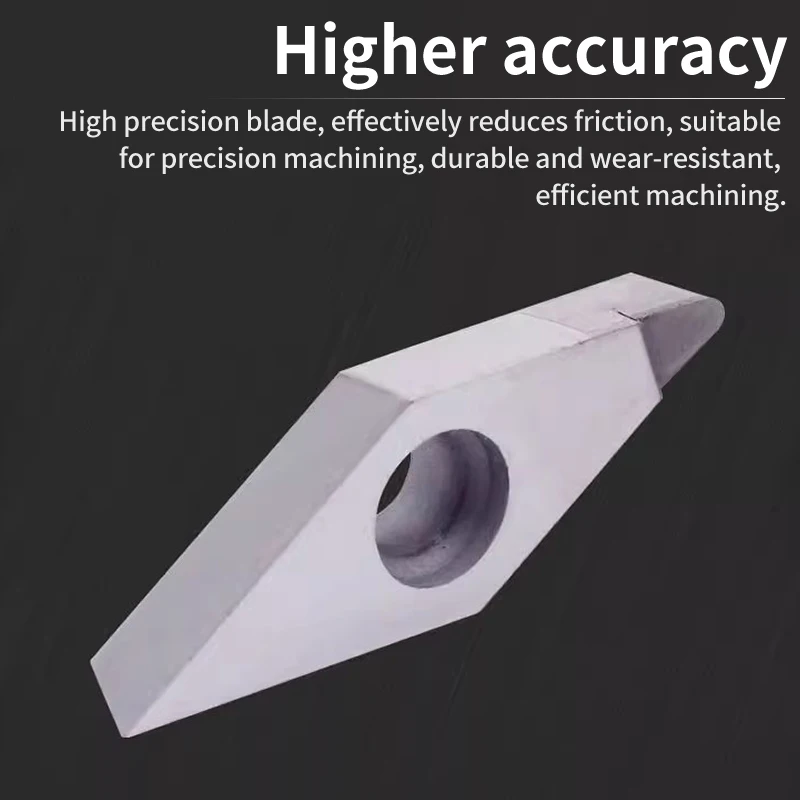 

VOKET high-light VBGT110302 обработка алюминиевого сплава PCD алмазная режущая пластина из алюминия с хорошей поверхностью