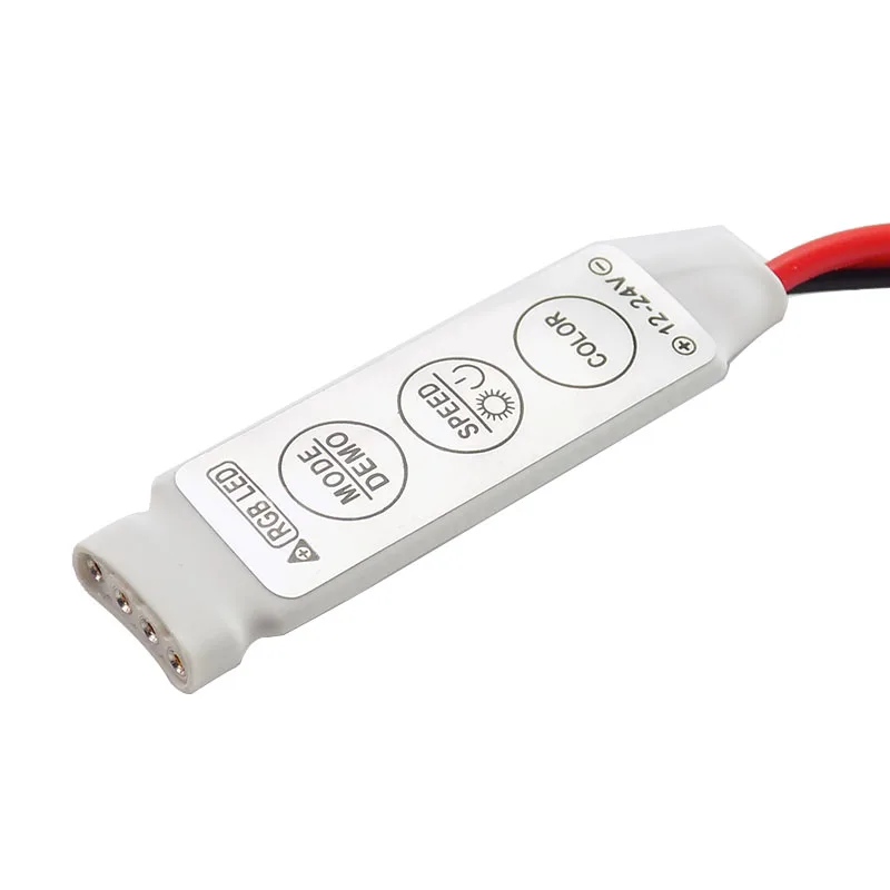 LED Strip RGB Controller Dimmer Switch DC 12V LED Single Color Mini 3Key Controller for SMD 5050 3528 5730 LED Strip Light