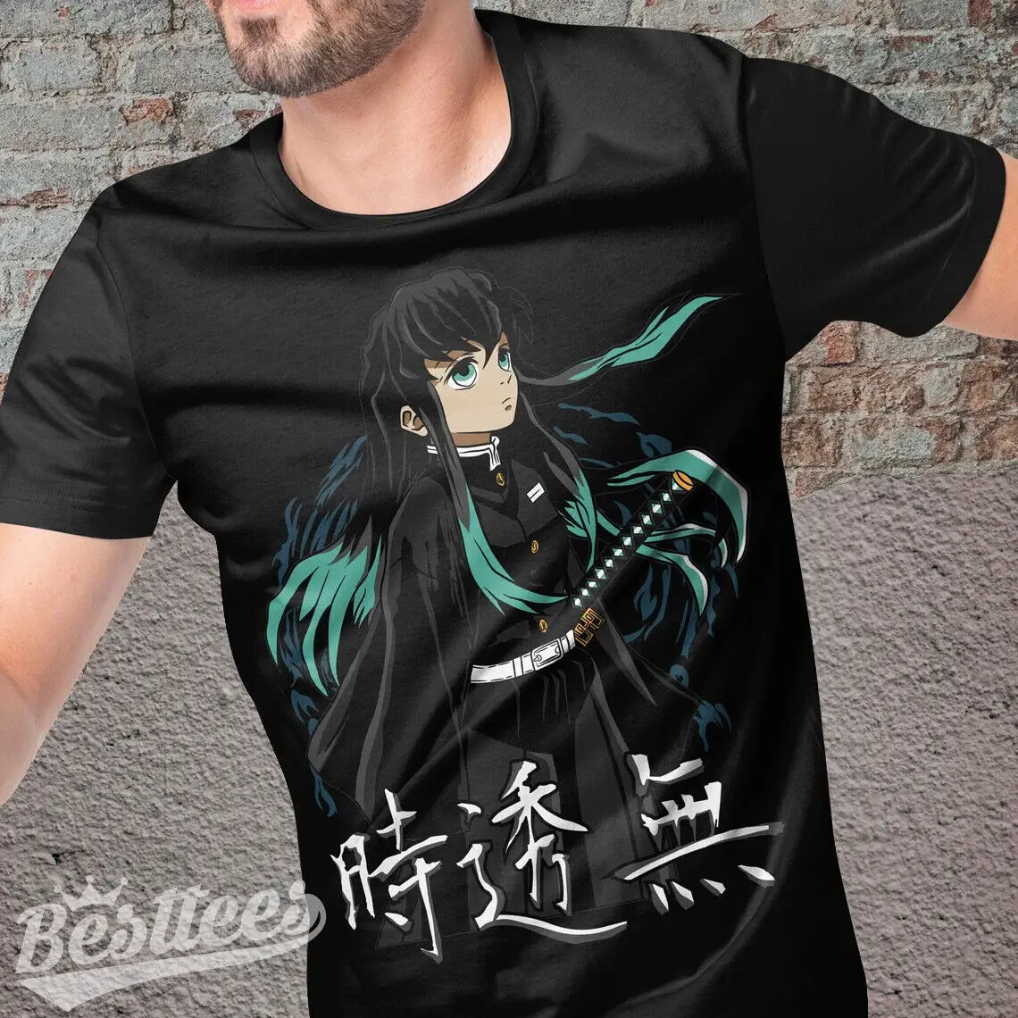 KIDS/MEN/WOMEN Demon Slayer Manga Muichiro Tokito Nezuko Tanjiro Anime T-Shirt