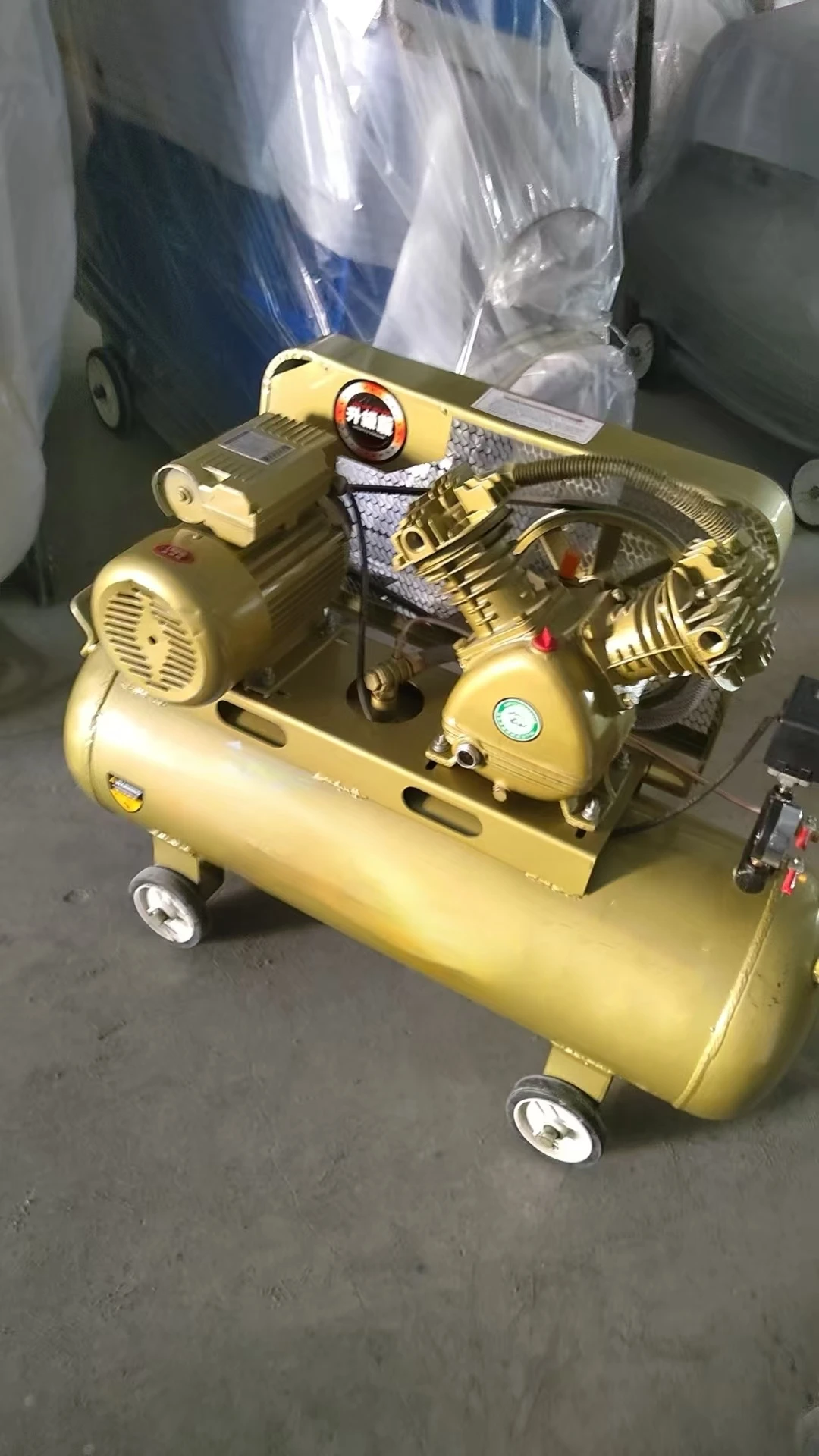 مضخة هواء ضاغط هواء محمولة ترددية متصلة مباشرةً للبيع #4