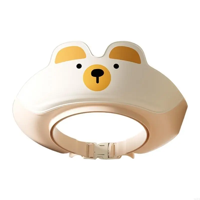 

Empty Top Baby Bathing Hat Cartoon Kids Bathing Headgear Adjustable Caps