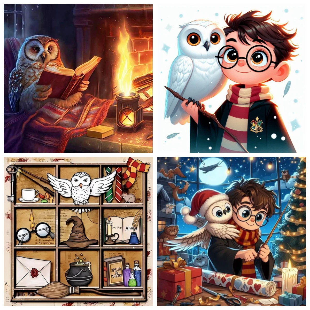 

Пазл «Гарри Поттер и сова», 1024 детали, сложная семейная головоломка для игровой комнаты, спальни, домашнего декора, подарок